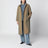 Cappotto reversibile blu/marrone in lana