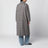 Cappotto reversibile blu/marrone in lana