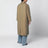 Cappotto reversibile blu/marrone in lana