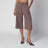 Brown Bermuda shorts in checked wool blend