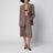 Brown Bermuda shorts in checked wool blend