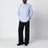 Chemise en coton rayée bleue Simon