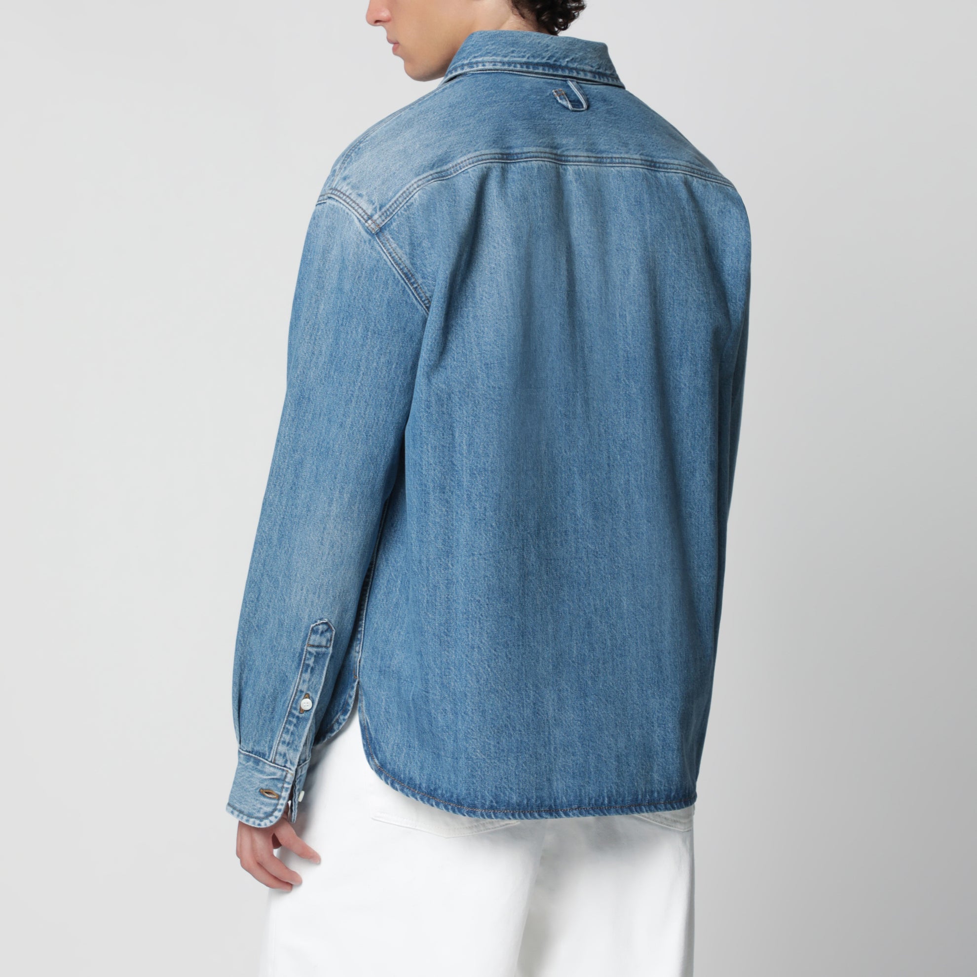 Camicia blu in denim de-Nîmes Simon