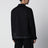 Camicia con zip Mecano nera in lana