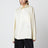Light yellow asymmetric cotton shirt