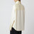 Light yellow asymmetric cotton shirt