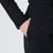 Shorts nero con micro paillette effetto gessato