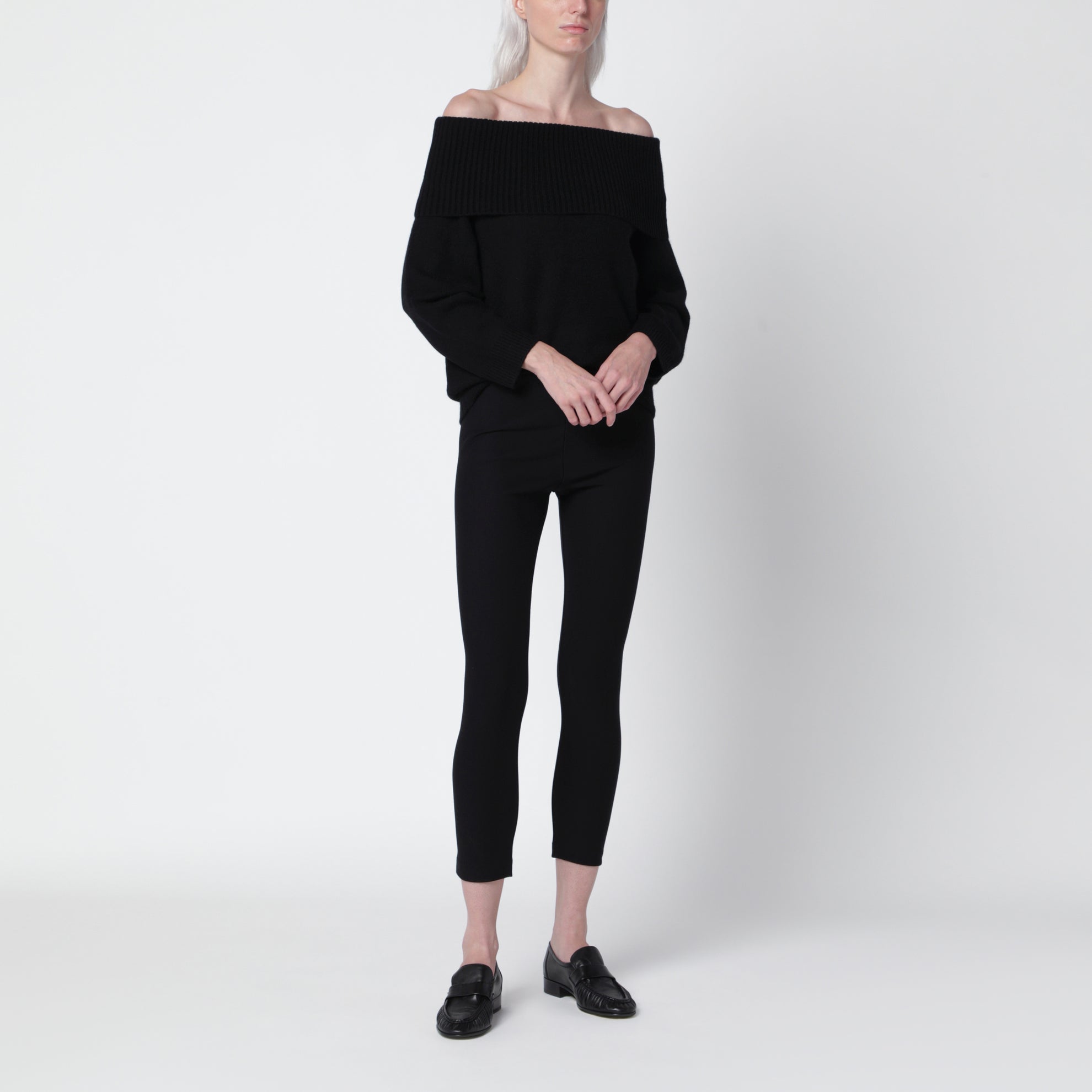 Maglione Sibyl nero in misto cashmere