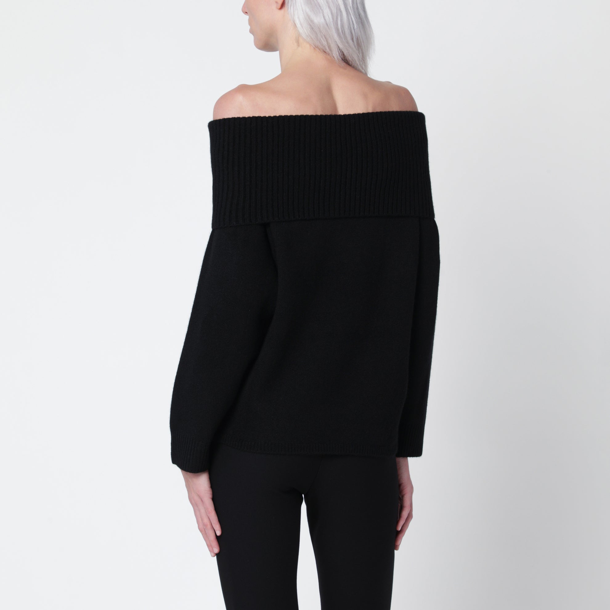 Maglione Sibyl nero in misto cashmere