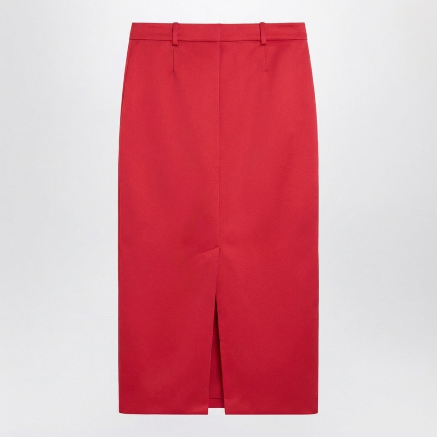 Jupe midi Alrose en satin rouge