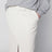 Midi skirt in off-white cotton blend