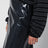 Samantha navy blue faux leather skirt
