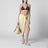Light yellow asymmetric pareo skirt
