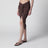 Brown asymmetric pareo skirt