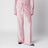 Pantaloni jogging svasati rosa fragola in velluto