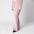 Pantaloni jogging svasati rosa fragola in velluto