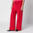 Pantaloni rosso scuro in velluto a coste
