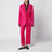 Pantaloni cropped Cadillac rosa in velluto a coste