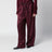 Pantaloni fluidi color melanzana in viscosa lucida