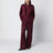 Chemise de smoking couleur aubergine en viscose