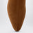 Sloan Stiefeletten in Kastanienbraun aus Veloursleder