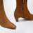 Sloan Stiefeletten in Kastanienbraun aus Veloursleder
