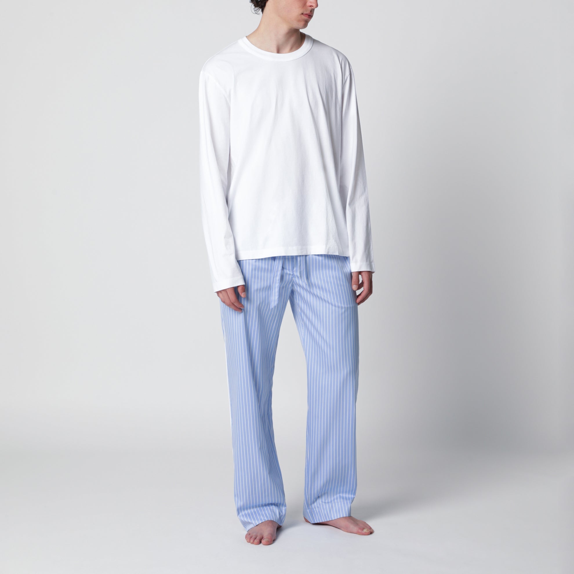 T-shirt a manica lunga bianca