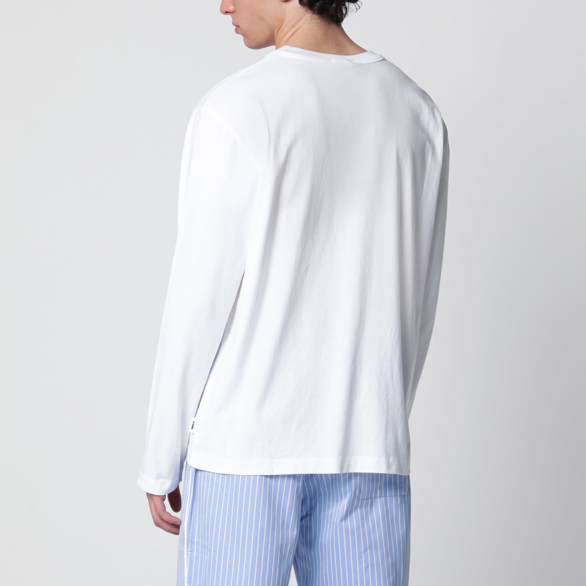 T-shirt a manica lunga bianca
