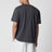 T-shirt a manica corta nera slavata