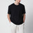 T-shirt a manica corta nera slavata