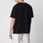 Schwarzes verwaschenes Kurzarm-T-Shirt