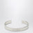 Bracciale rigido con Numeric Logo in metallo argento