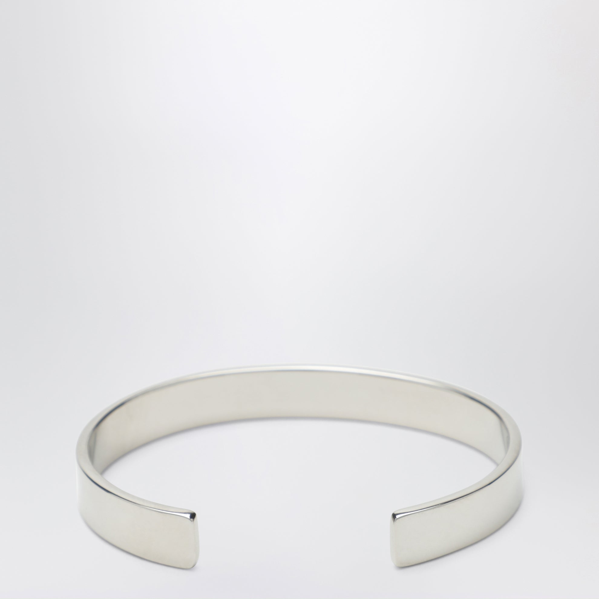 Numeric Logo rigid bracelet in silver-tone metal