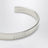 Numeric Logo rigid bracelet in silver-tone metal