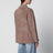 Single-breasted hazelnut suede jacket