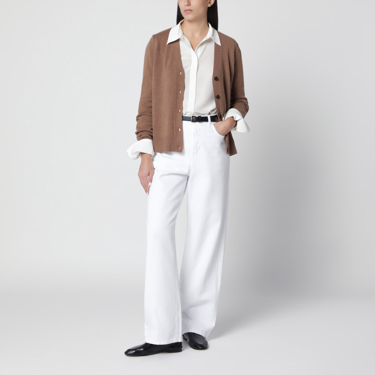 Camel wool cardigan