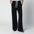 Weite schwarze Hose aus Double-Jersey