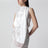 White silk satin top