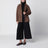 Giacca monopetto in lana double marrone