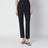 Black cotton-blend trousers