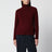 Bordeaux turtleneck sweater in wool and cashmere