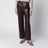 Pantalone in nappa d’agnello marrone
