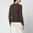 Pull en yak marron à col rond