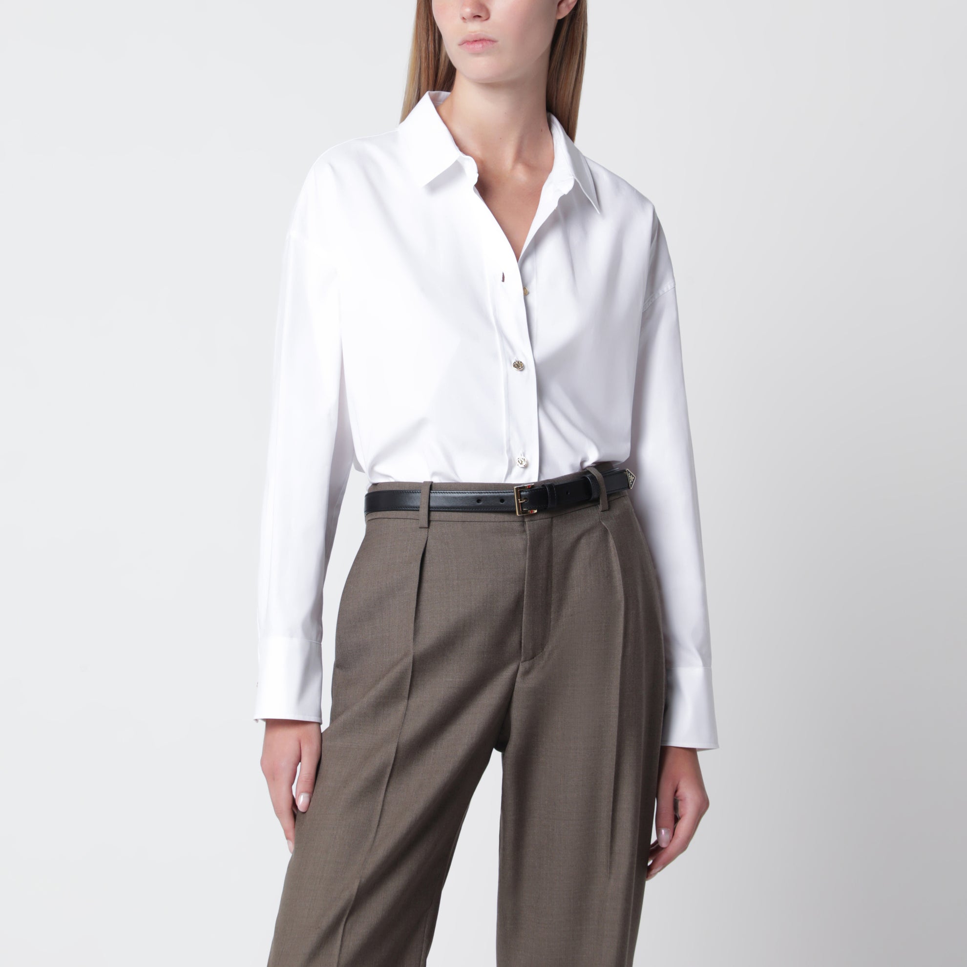 Camicia bianca in cotone
