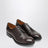 Brown leather lace-up shoes