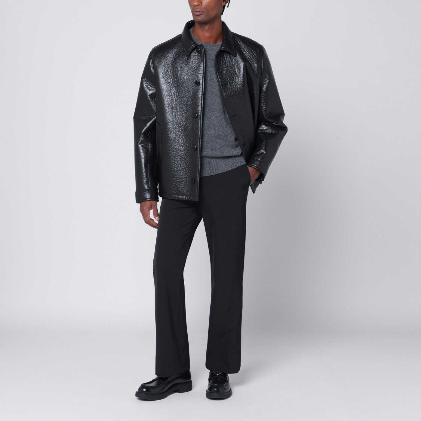 Schwarze Hose aus Techno-Stretch