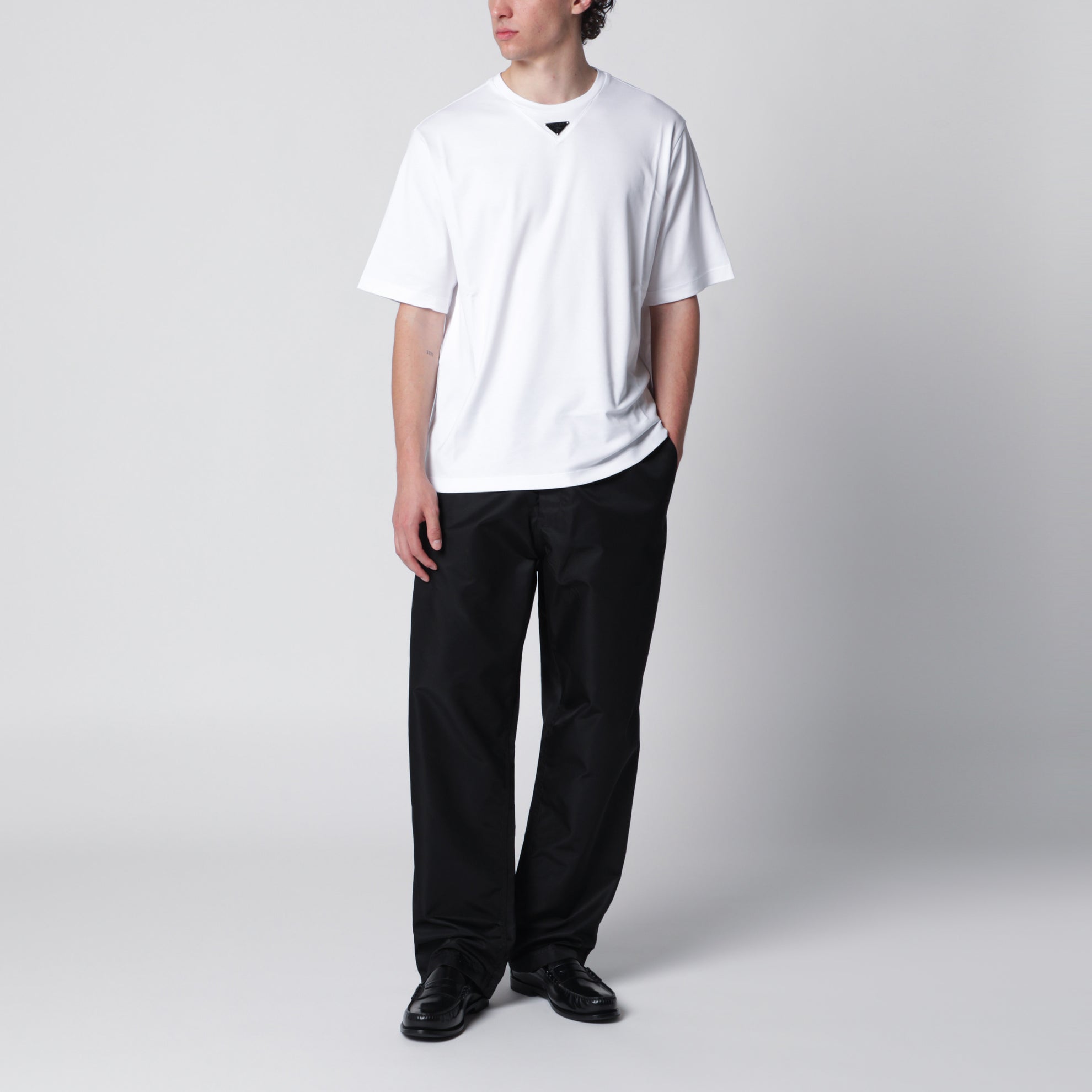 Pantaloni in Re-Nylon neri