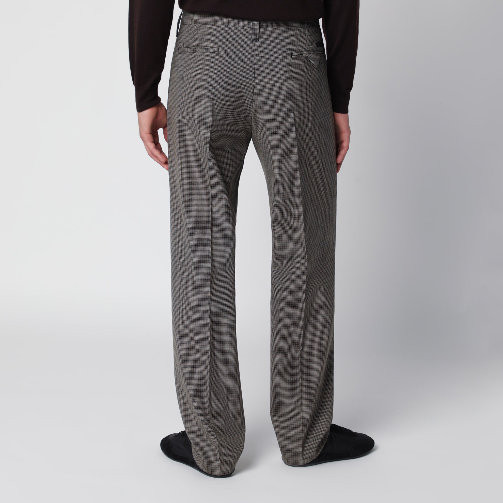 Pantalon en laine vert forêt