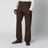 Ebony-colored wool trousers