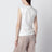 White double-layer top in satin and tulle